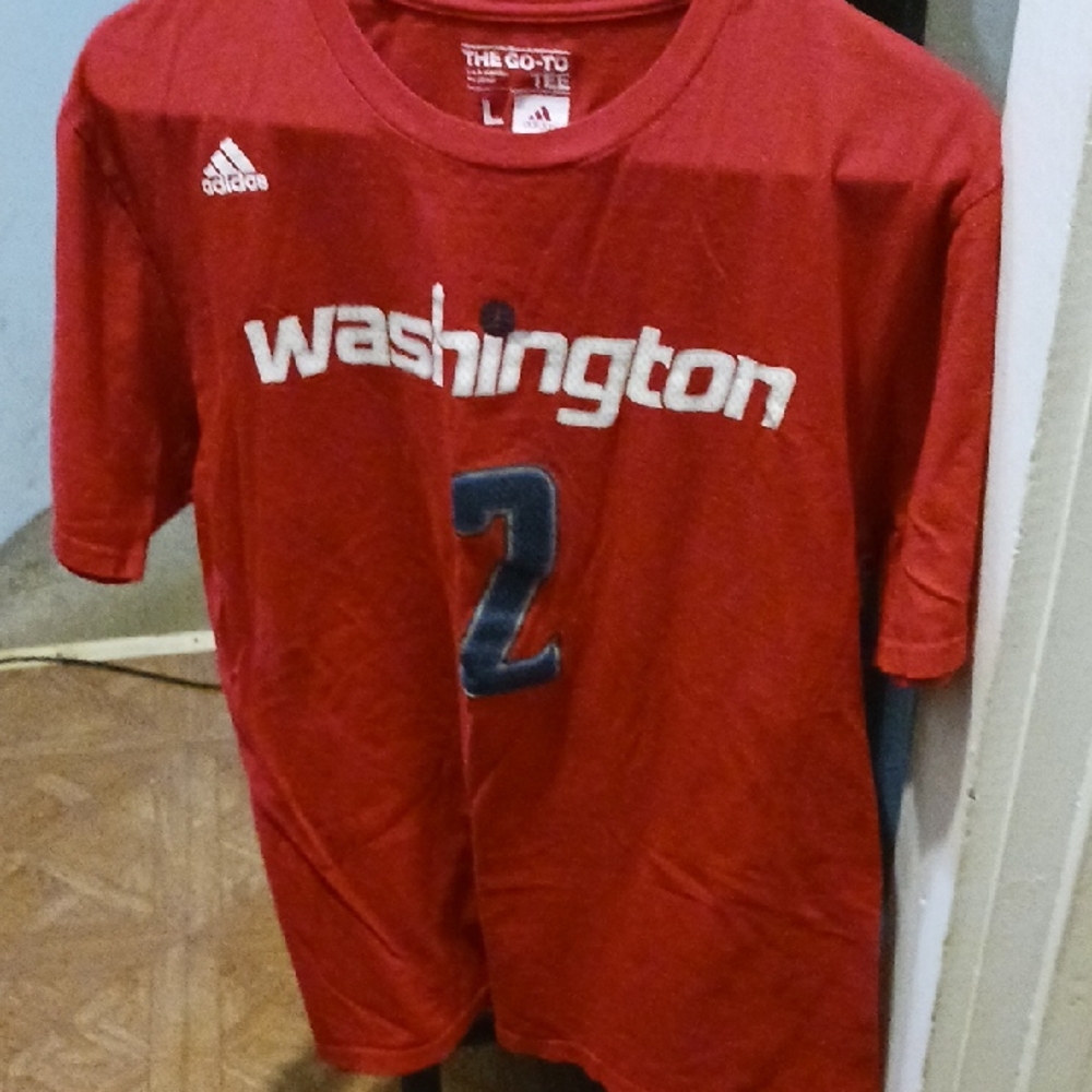 Adidas Mens Red Washington Number 2 Jersey